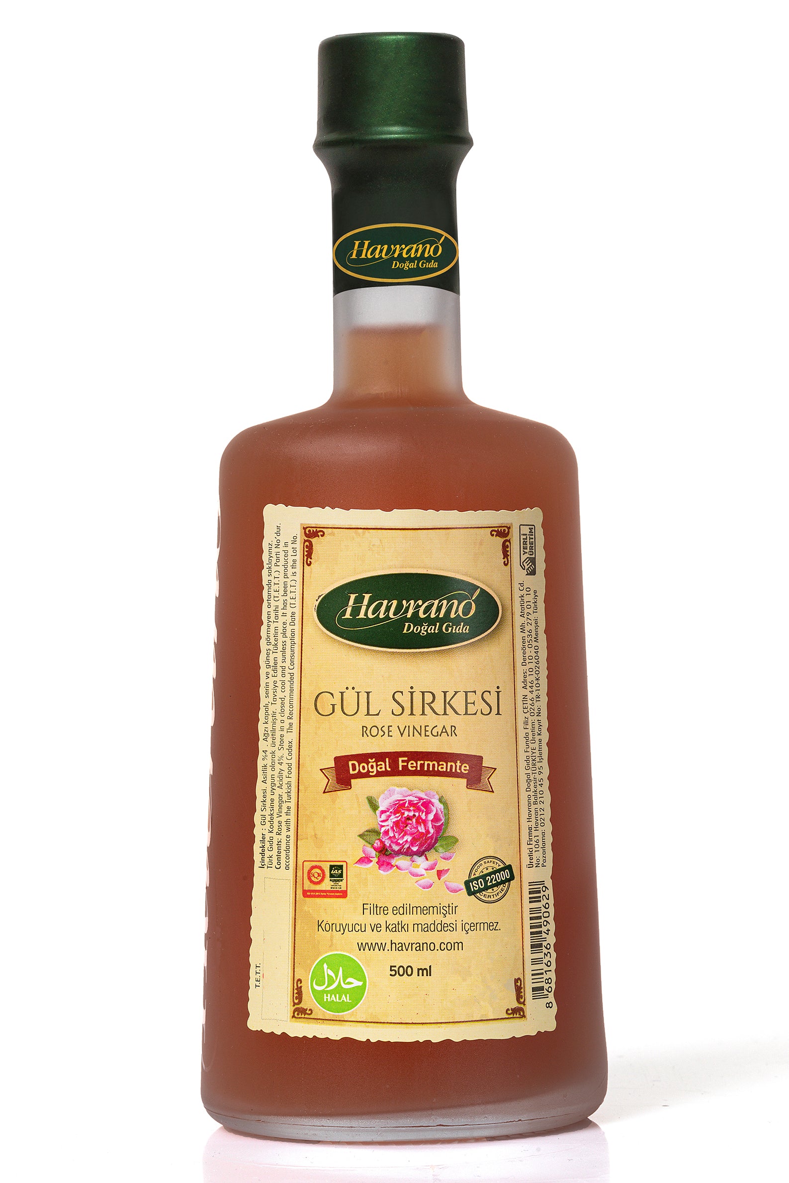 Natural Fermented Rose Vinegar - 500ml