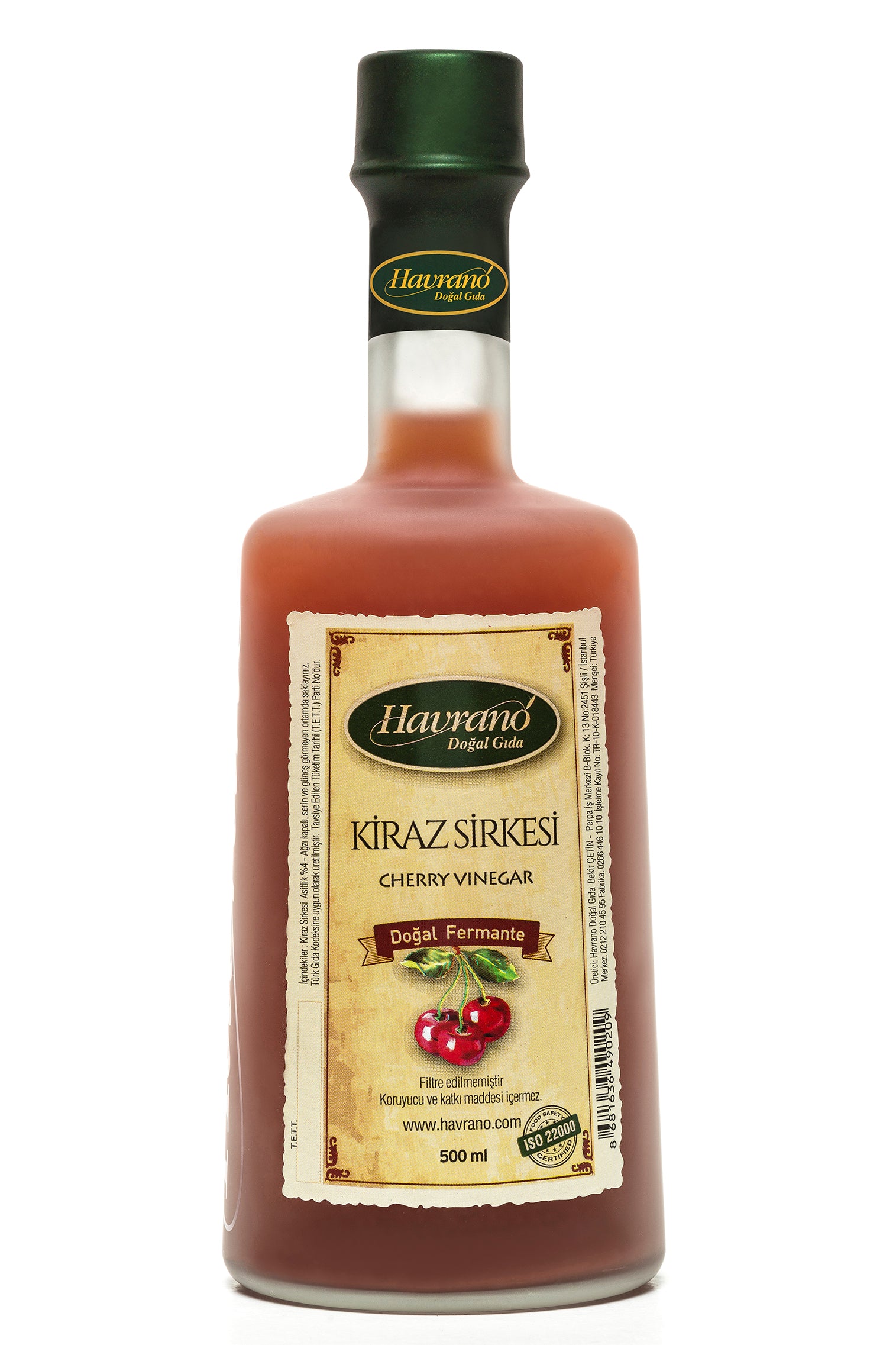 Natural Fermented Cherry Vinegar - 500ml