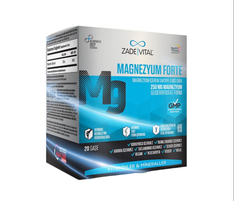 Zade Vital Magnesium Forte Food Supplement 20 Sachets