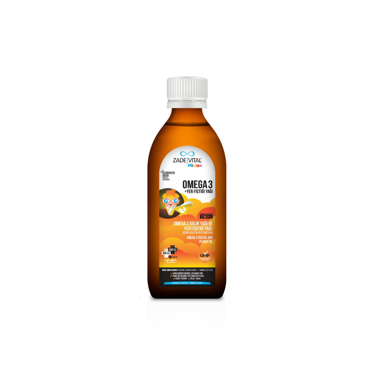 Miniza Omega 3 Fish Oil & Peanut Oil - 150 ml