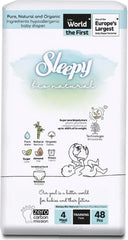 Sleepy Bio Natural Ultra Sensitive Baby Diapers | Size 4 (7-14 kg) | Pack of 48