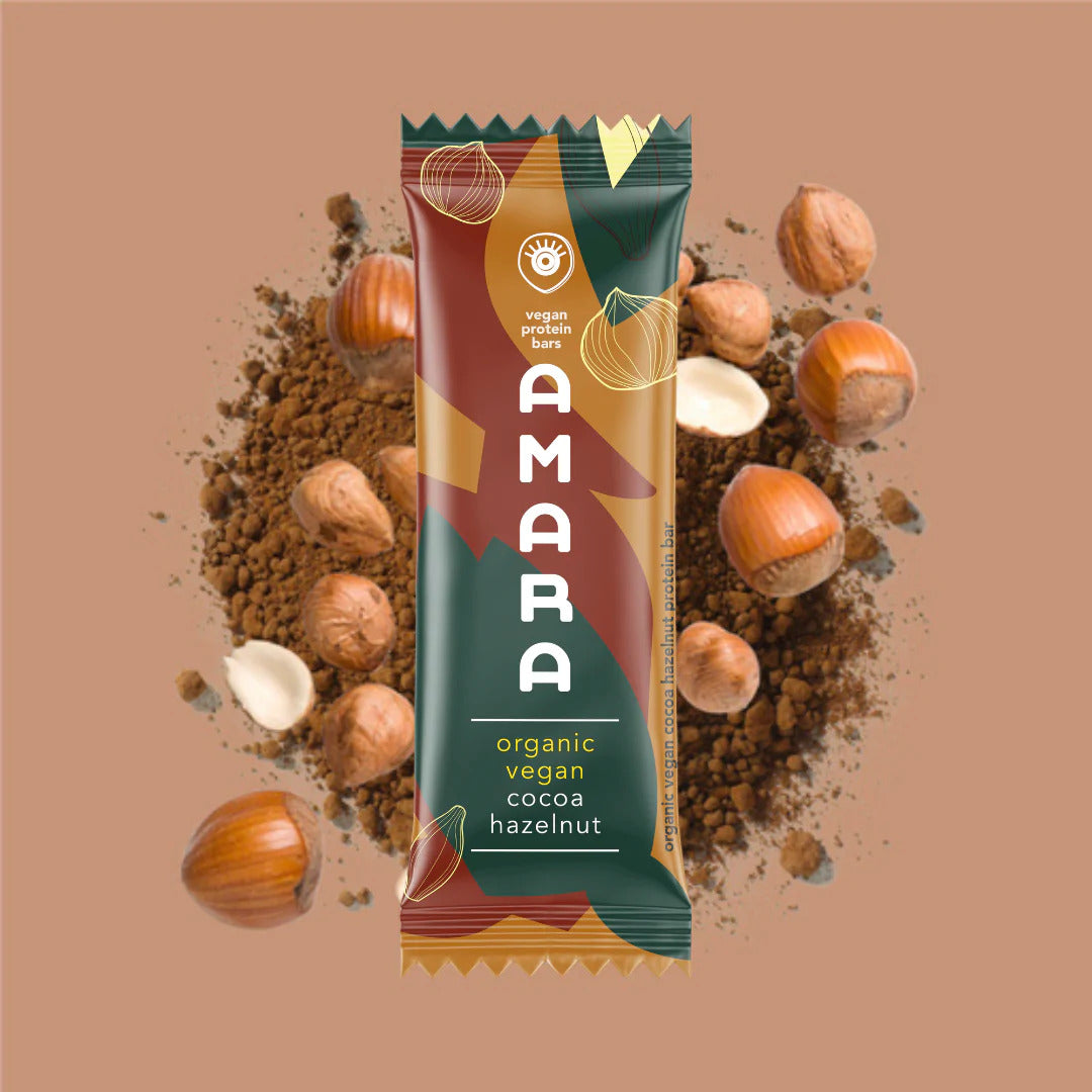 Biologische Veganistische Cacao Hazelnoot Proteïnereep