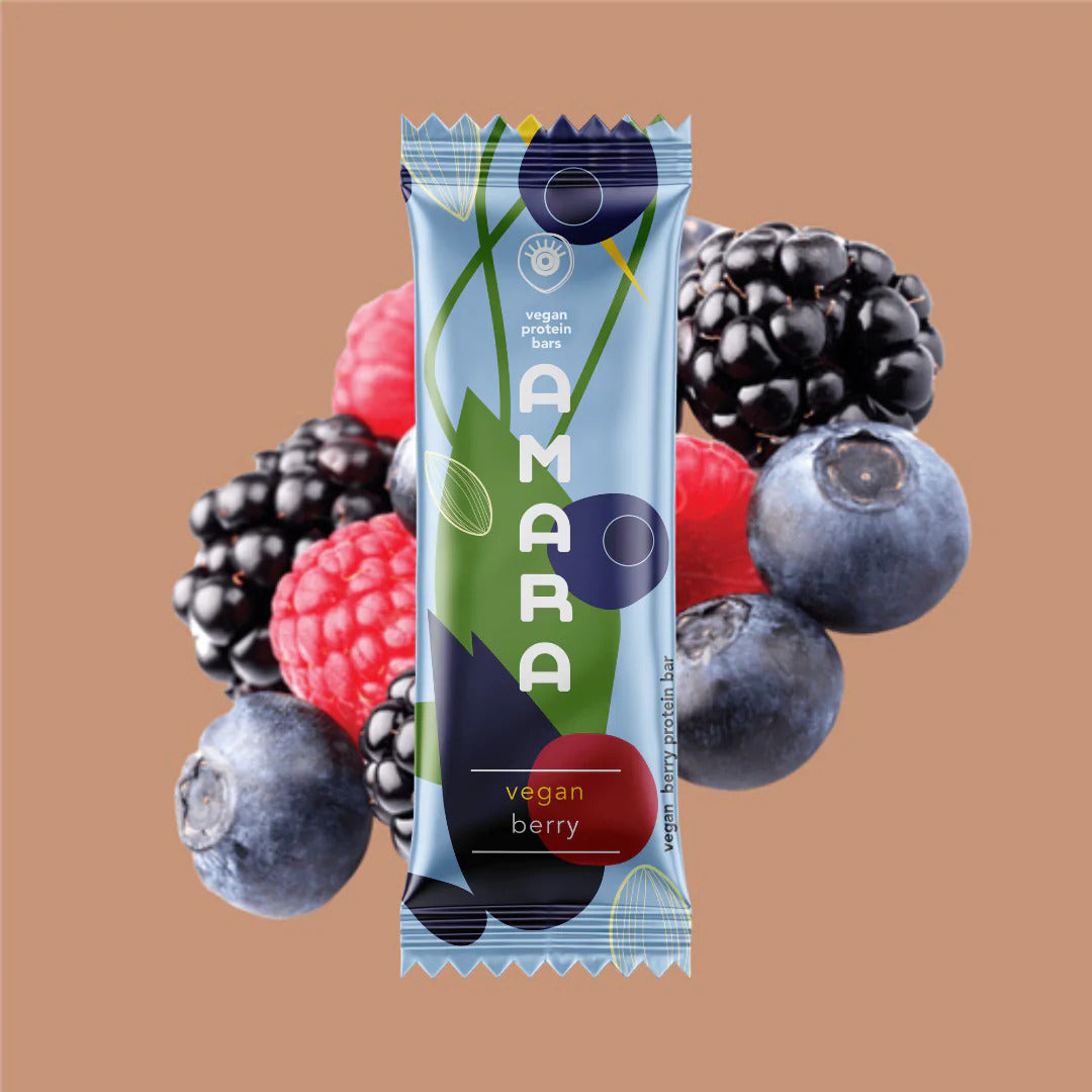 Organic Vegan Berry Protein Bar Box