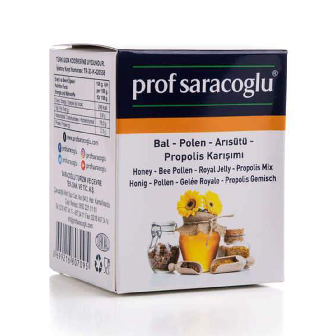 Bal - Polen - Arısütü - Propolis Karışımı - 240 g