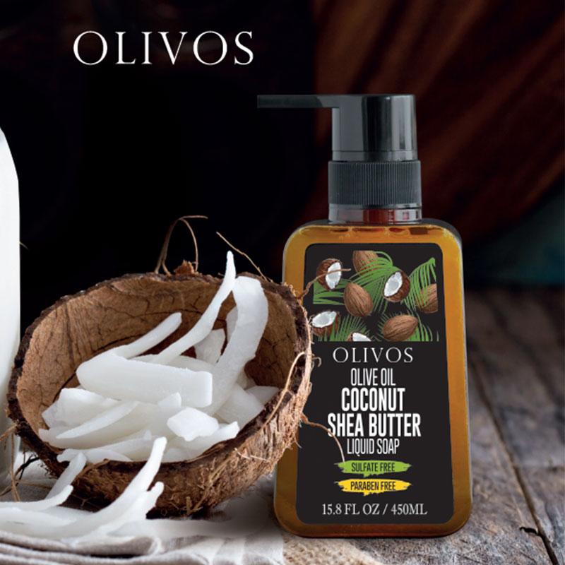 Olivos Hindistan Cevizi Shea Yağı Sıvı Sabun - 450 ml