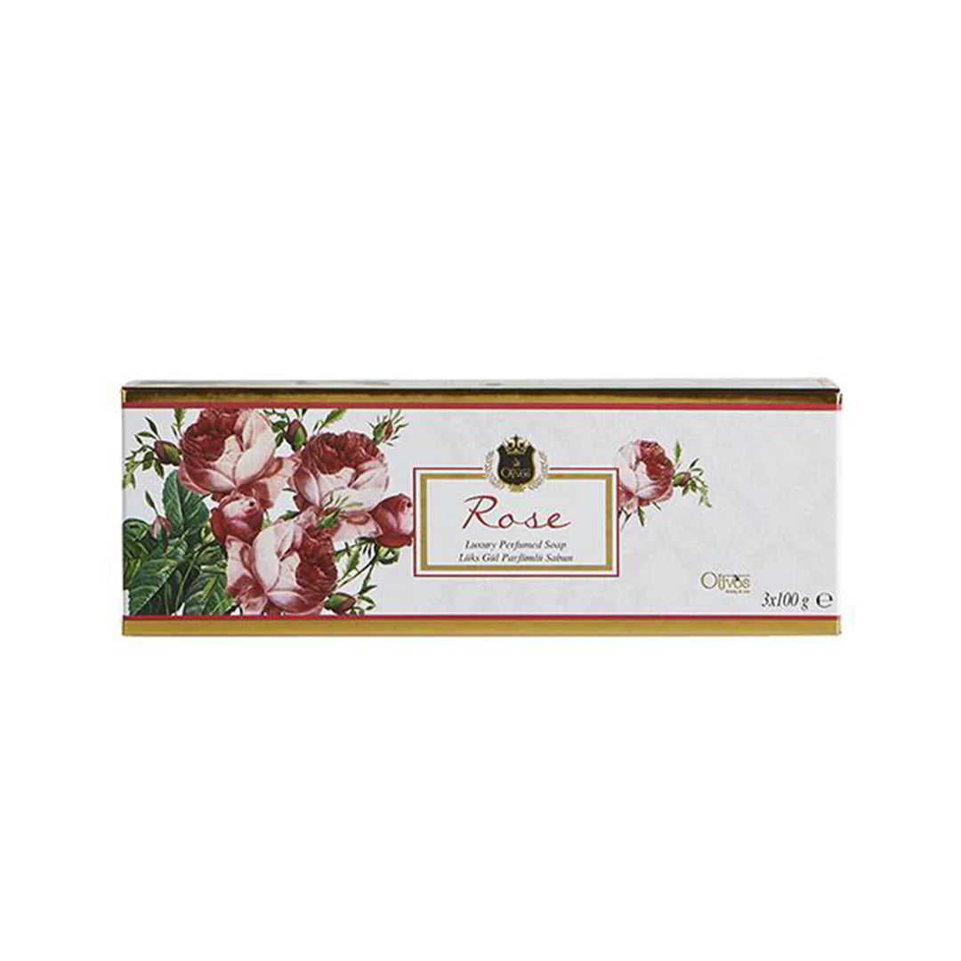 Luxury Series Rose Soap - 3x100 g
