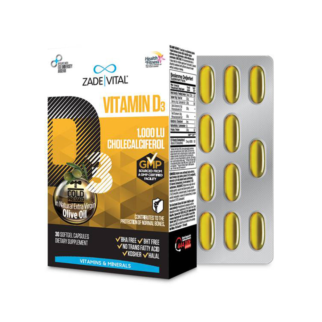 Vitamin D3 - 30 Capsules